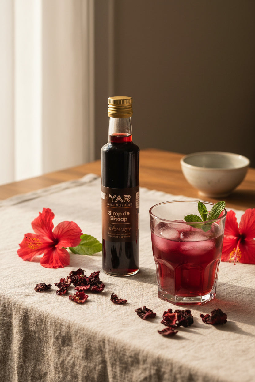 Sirop de bissap (hibiscus) naturel