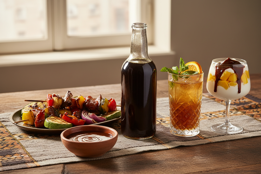 Recettes au sirop de tamarin : sauce, légumes marinés, mocktail ambré et dessert à la mangue