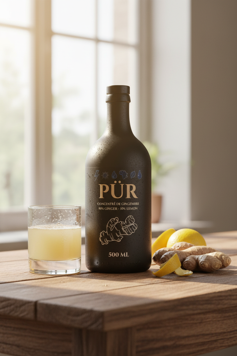PÜR Lifestyle - Table bois lumière naturelle